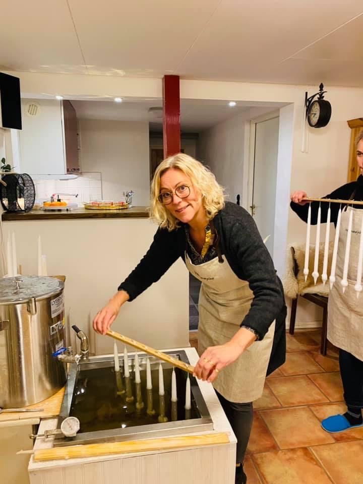 Ljusstöpning i Hermanslycke Tvååker Varberg Halland